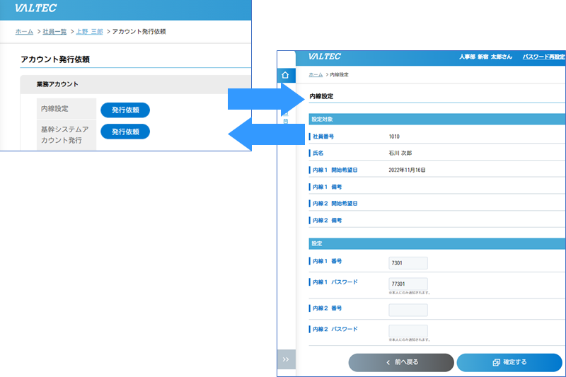 MOT/TELが利用できるため、ビジネスフォンの機器や工事が不要