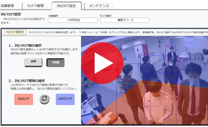 人流画像解析AI flewence Lite デモ動画