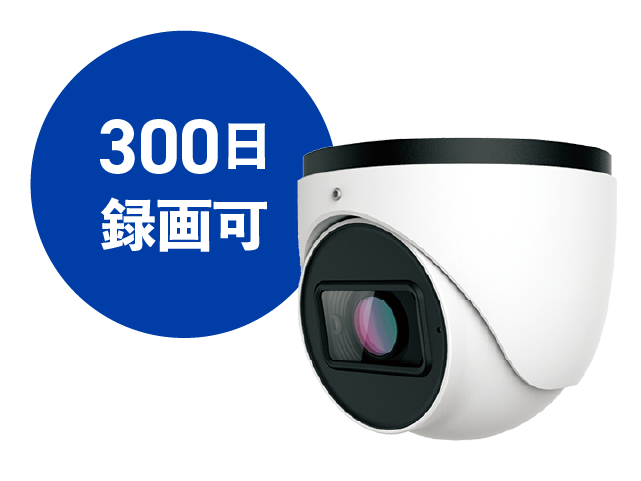 300日分の長期録画保存