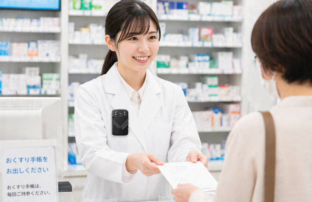 ボディカメラ カスハラ対策 調剤薬局 対応事例