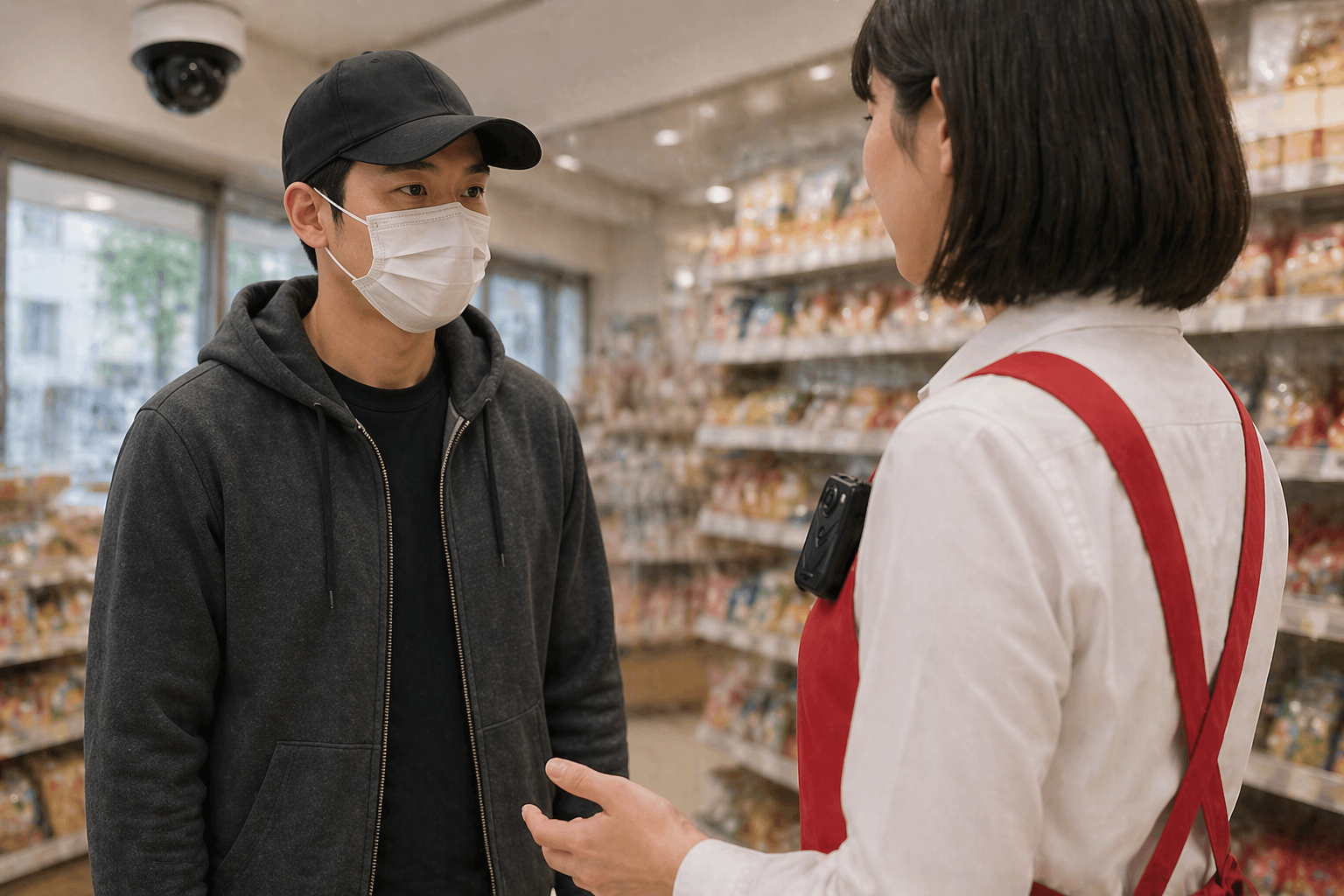 AIカメラ 顔認証 ブラックリスト検知 カスハラ対策