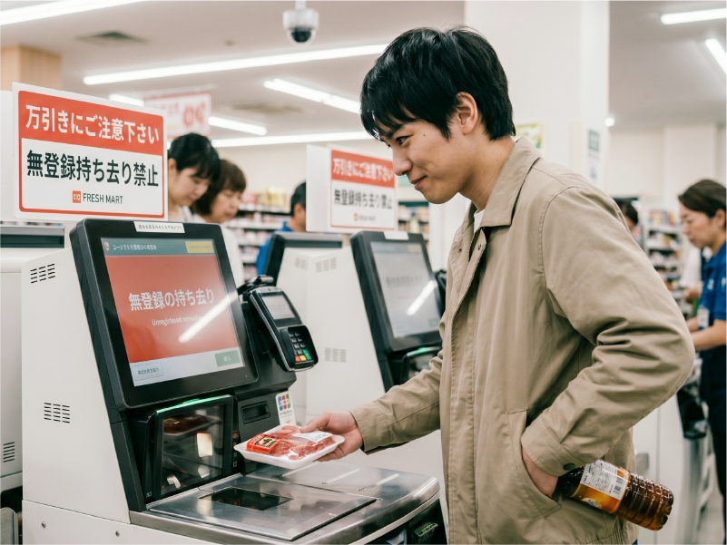 セルフレジ導入後に万引きが増えた