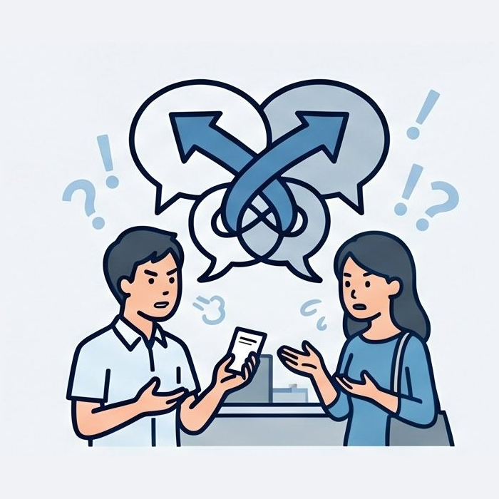 言った言わないの水掛け論