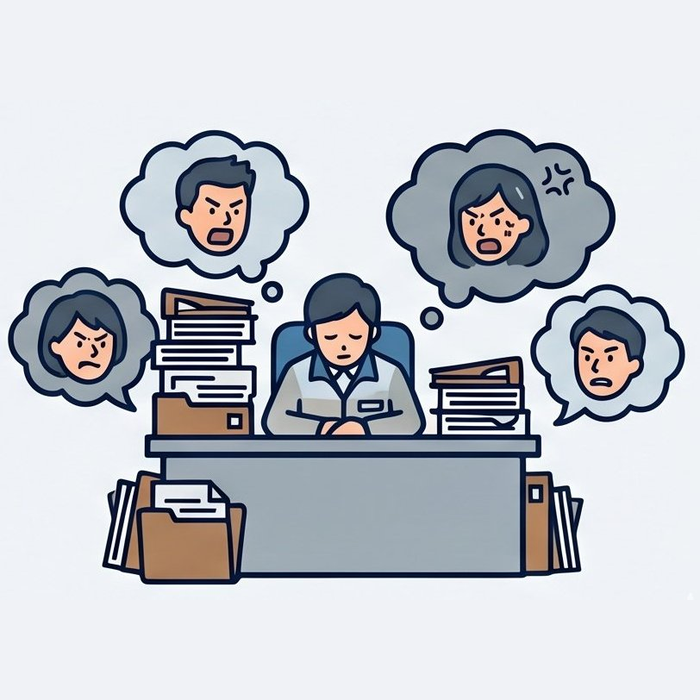 管理職だけで抱え込む