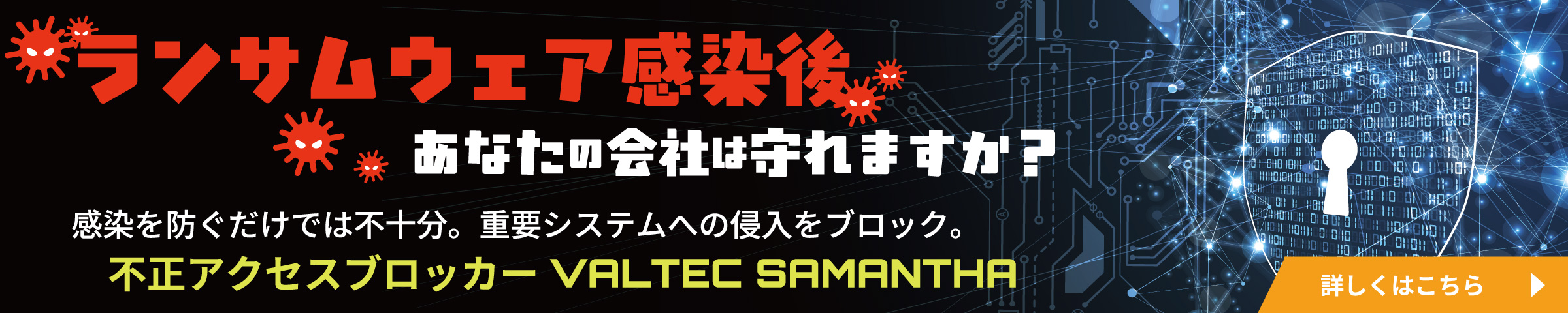 不正アクセスブロッカー「VALTEC SAMANTHA（バルテック サマンサ）」